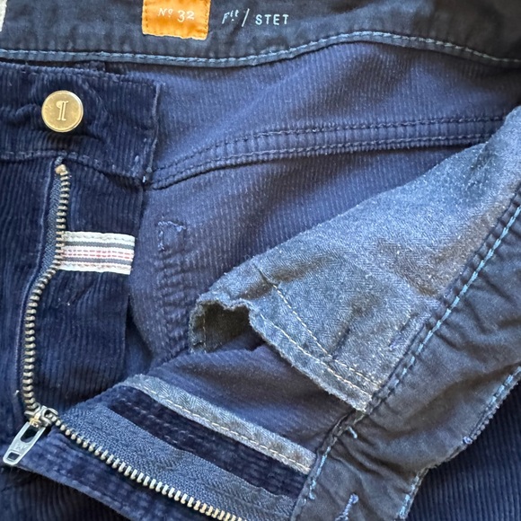 Anthropologie Pilcro and the Letterpress Stet Dark Blue Corduroy Pants Size 32 - Picture 4 of 10